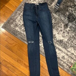 Vibrant High Rise Dark Indigo Jeans
